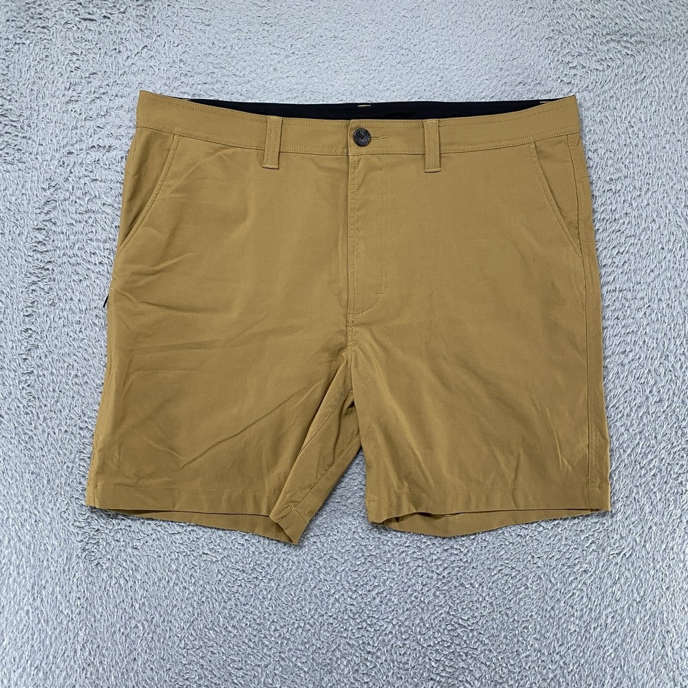 Prana Shorts Mens 40 Brown Alameda Stretch Hiking Outdoor Nylon 7 Inch Inseam